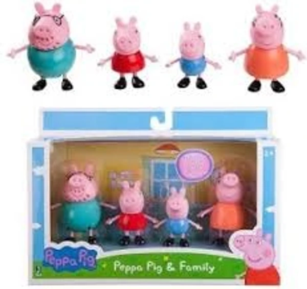 Homeoculture Peppa pig family of 9 figurine toys