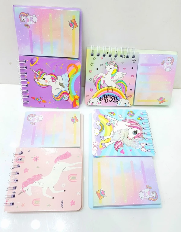 Sticky note and diary  Now available in 4 themes BTS  Space Unicorn Dinosaur