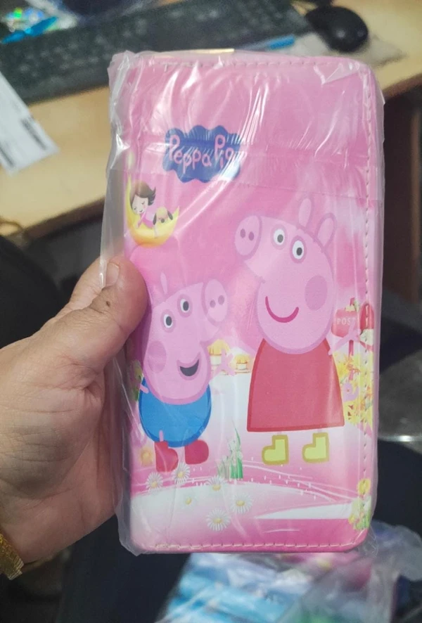 Homeoculture Very cute premium quality kids wallets in stock Character available Peppa pig 🐷 BTS  Dinosaur 🦕 Color random only