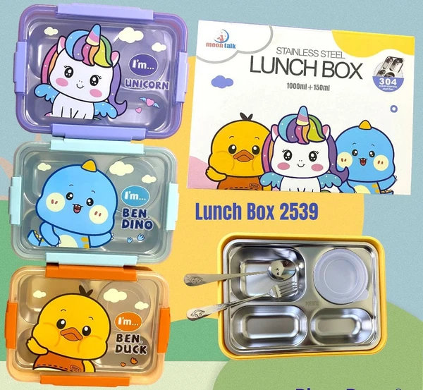 4 Sections Lunch Steel. LUNCH Box AVAILABLE IN