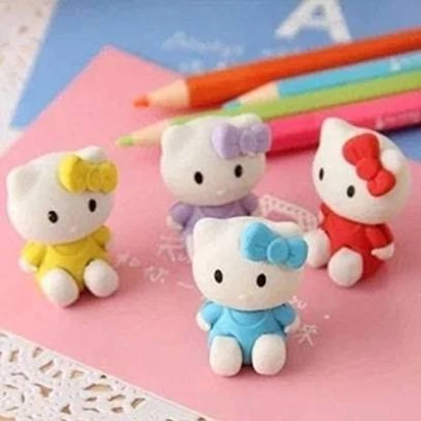 Homeoculture Cute mini erasers Mix designs Color random only pack of 12