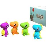 Cute mini erasers Mix designs Color random only pack of 12