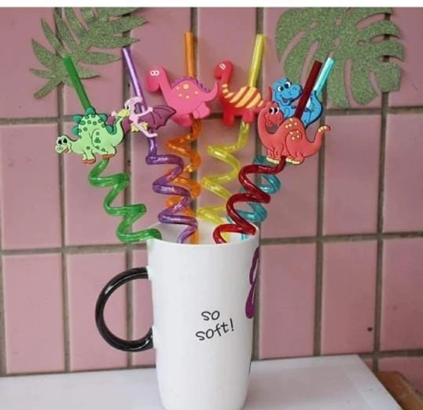 Homeoculture Spiral straws now available in 4 new designs Unicorn 🦄 Dinosaur 🦕 Fruits 🍓 Icecream