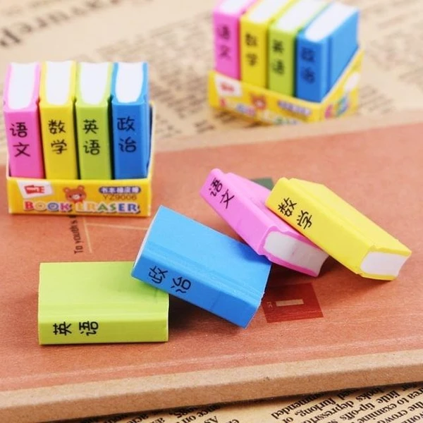 Homeoculture New erasers Book erasers Cookie erasers