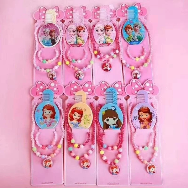 Homeoculture New accessories combo for ur princess Contains comb, mirror, necklace and bracelet