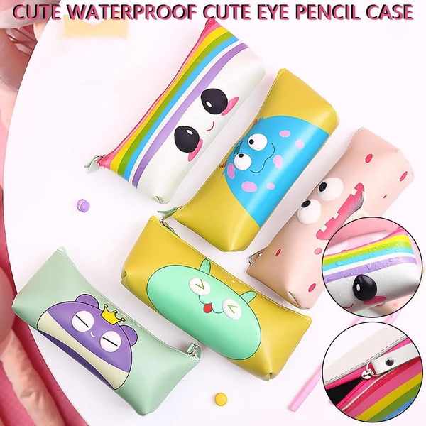 Homeoculture 3d pop eye pencil pouches Design mix random only