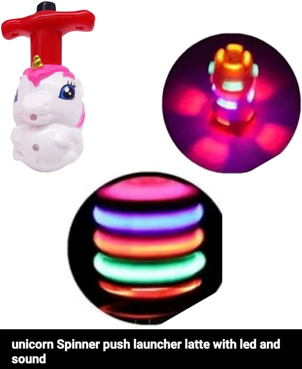 Homeoculture Unicorn n Spiderman led flashing top or lattu  Color random only