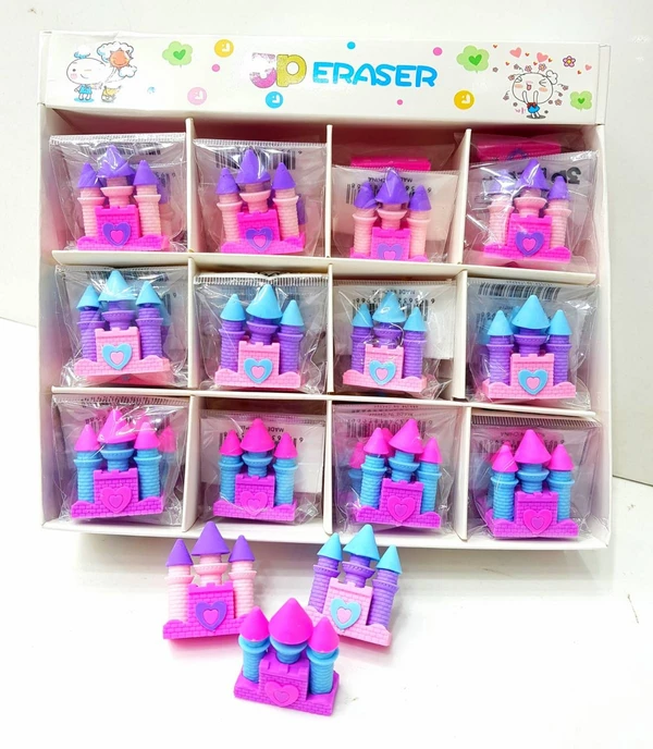 Homeoculture New castle eraser 3d mini erasers 48pcs