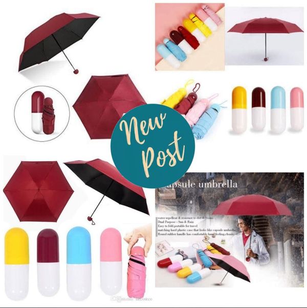 ALL NEW CAPSULE UMBRELLA FOR THIS RAINY SEASON Box packing Real pic shared STRICTLY RANDOM COLOUR ONLY