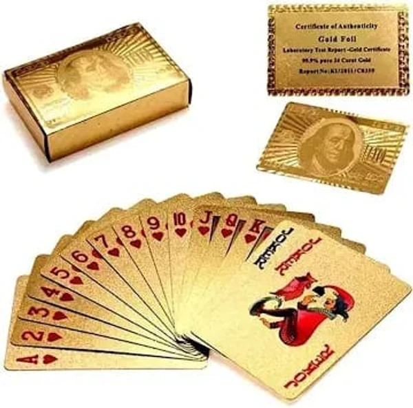 Homeoculture Golden playing cards Best quality