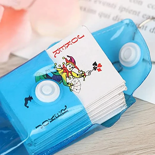 Homeoculture Playing cards keychain Color random only pack of 12