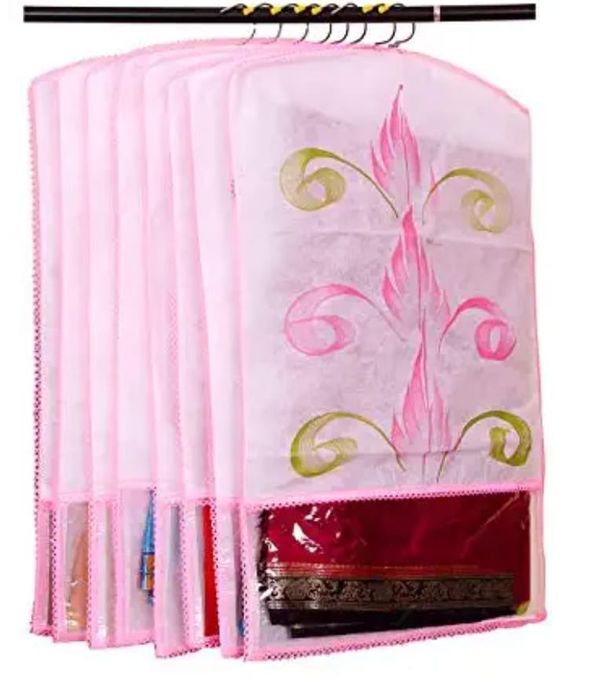 Hanging covers for saree n more Hanger not included Color random