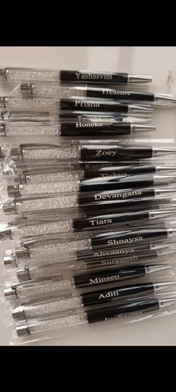 Personalized metal pens, min order quantity 6 pcs - 50rs each piece