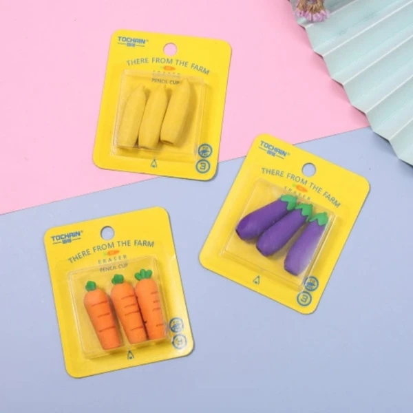 New vegetable erasers Design mix random only