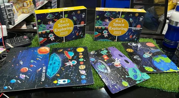 Space explorer puzzles  4 puzzles in 1 pack
