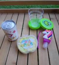 Homeoculture Travelling combo  Paper soap  Tissue wet wipes can Empty bottle  Foldable glass