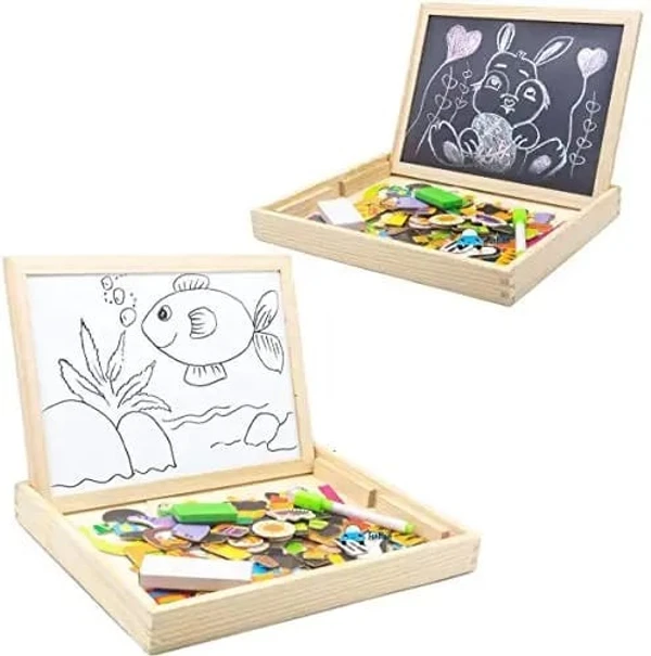 Homeoculture Magnetic Wooden 3in1 Easel Double Side Board*