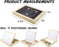 Homeoculture Magnetic Wooden 3in1 Easel Double Side Board*