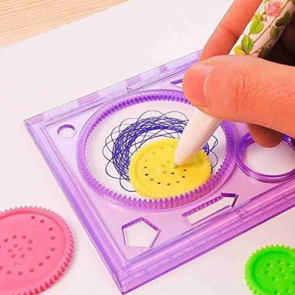 Homeoculture Designer scale spirograph Color random only pack of 12