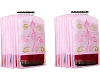 Hanging covers for saree n more Hanger not included Color random  Prices reduced book fast pack of 12