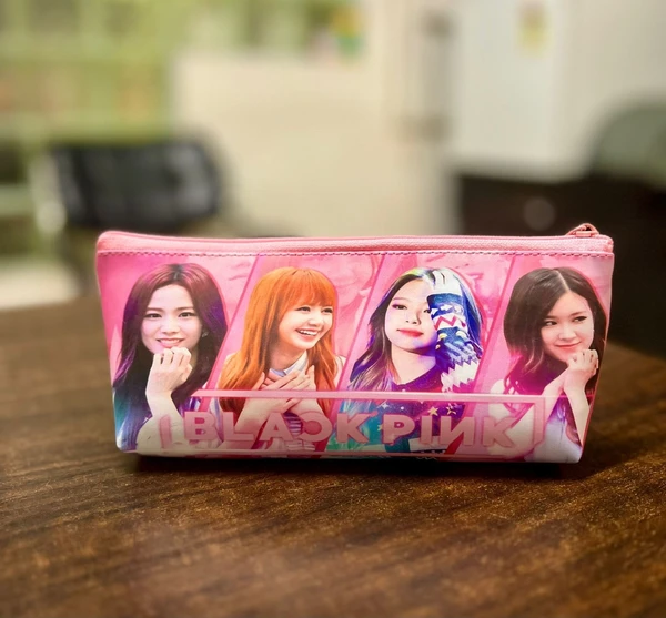 Black pink pouch