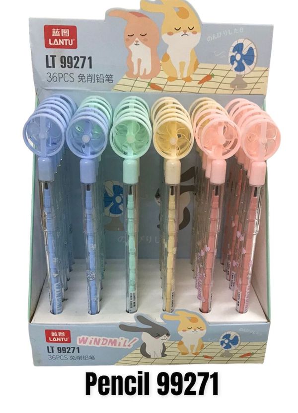 Fan Lantu Pencil with wooo sound effect for kids. Best fancy stationery for Gifting.set of 12