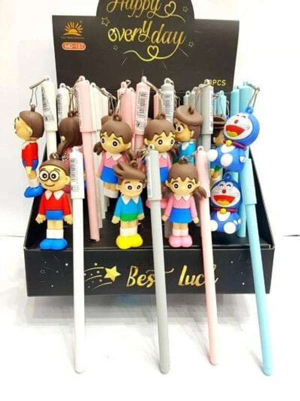 Premium quality hanging pens in silicon  5 variants available Duck 🦆 Doraemon  Unicorn 🦄 Space 🌌 Dinosaur set of 3