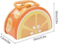 Fruit print metal piggy bank Design mix random only