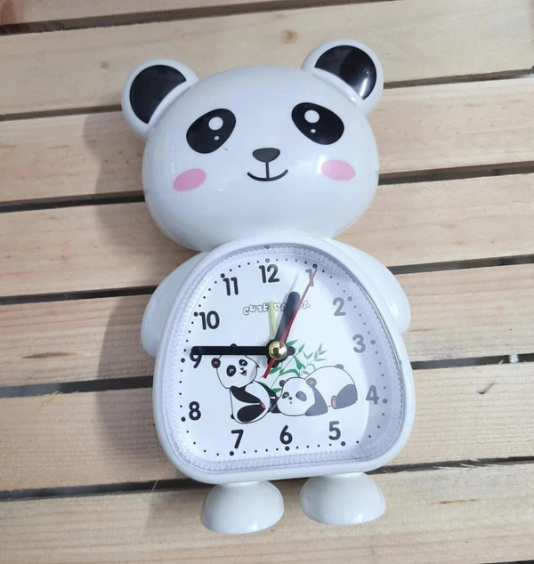 Homeoculture Panda Alarm clock  With pen stand  Box pack color as per availability pack of 1