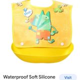 Cute cartoon bibs for kids Pvc silicone material Design choice not possible Premium quality