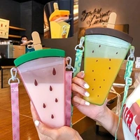 Ice-cream fruit sipper bottles 400 ml with strap