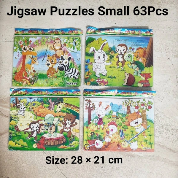 Budget friendly zigsaw puzzles with 63 parts Design random only