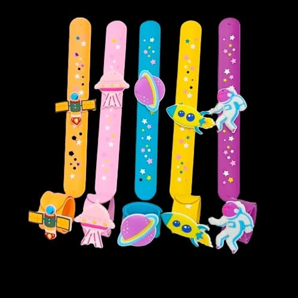 Homeoculture slap bands new designs added* Perfect for return gifts  Unicorn 🦄 Space 🌌 Superhero Mermaid 🧜‍♀️ Dinosaur