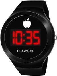 Homeoculture New smart led watch with black strap n colored rings Premium quality