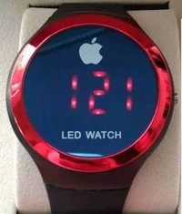 Homeoculture New smart led watch with black strap n colored rings Premium quality