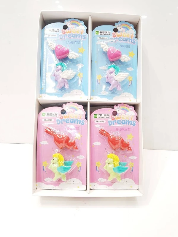 New unicorn erasers