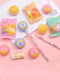 Homeoculture New arrival Cute sharpeners premium quality in 2 new design Donut Purse Color random only pack of 12