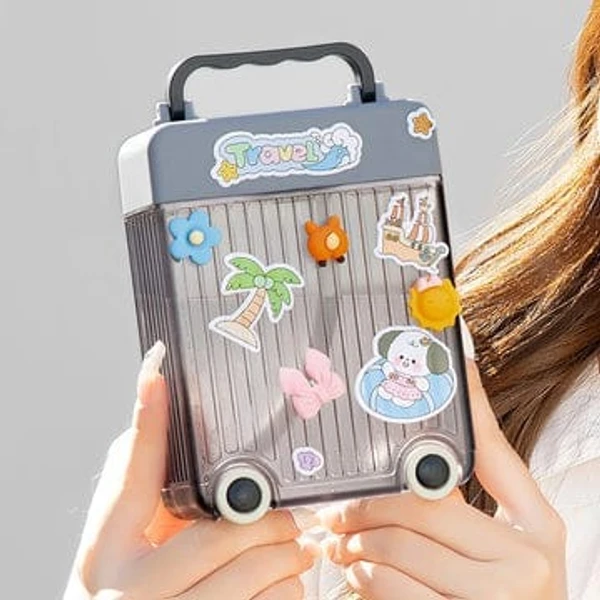 Suitcase bottle for kids 10.5*16.5 cms 450 ml