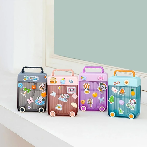 Suitcase bottle for kids 10.5*16.5 cms 450 ml