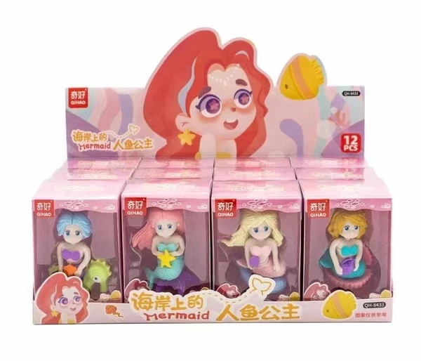 Homeoculture New mermaid jumbo size erasers Design random only pack of 12