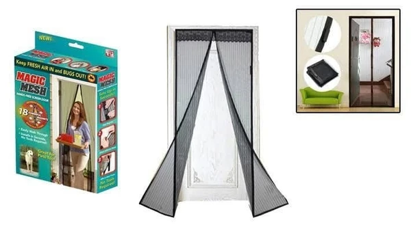 Magic mesh  Mosquito net with magnetic locks for doors 190*100 cms