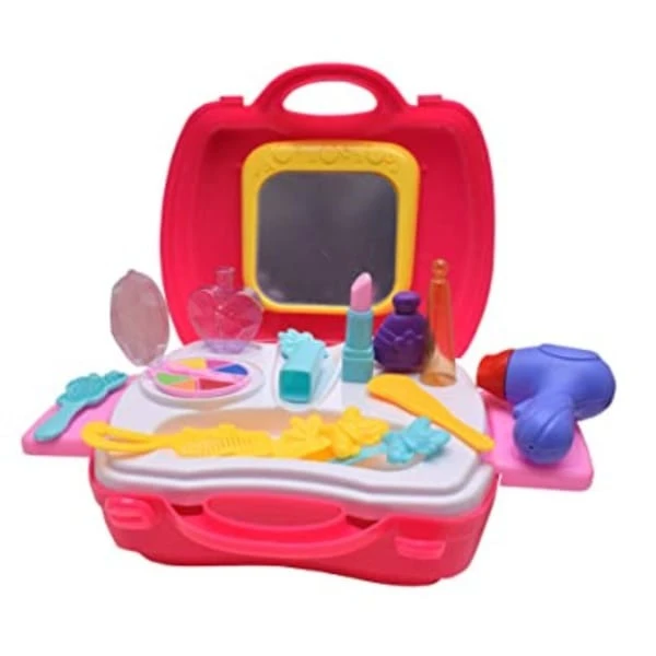 Homeoculture 20 piece Pretend Play Make Up Case and Cosmetic Set,