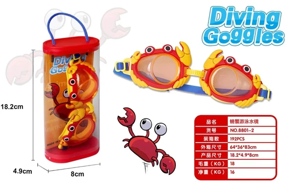 Homeoculture Swimming Goggles for kids Color design random only