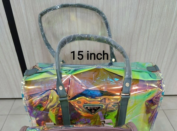 Back in stock Holographic duffle bag 15 inches available