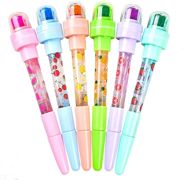 Homeoculture 5 in 1 bubble pen  FlatStamp/Roller Stamp/Bubble/Ball Point/Lighting Feature Pens for Kids