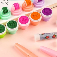 Homeoculture 5 in 1 bubble pen  FlatStamp/Roller Stamp/Bubble/Ball Point/Lighting Feature Pens for Kids
