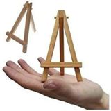 Mini Framed Canvas (8cmX8cm) with Wooden Display Easel stand