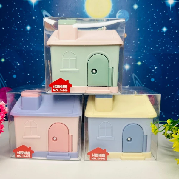 Homeoculture Very new hut space piggy banks for kids Stickers and 3d accessories included