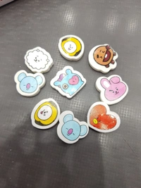 Homeoculture New bts erasers 3 small erasers in 1 packet 1 box contains 40 pkts