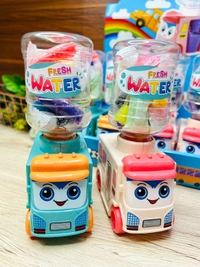 Homeoculture Cute Toy Truck Water Dispenser with Clay Random color